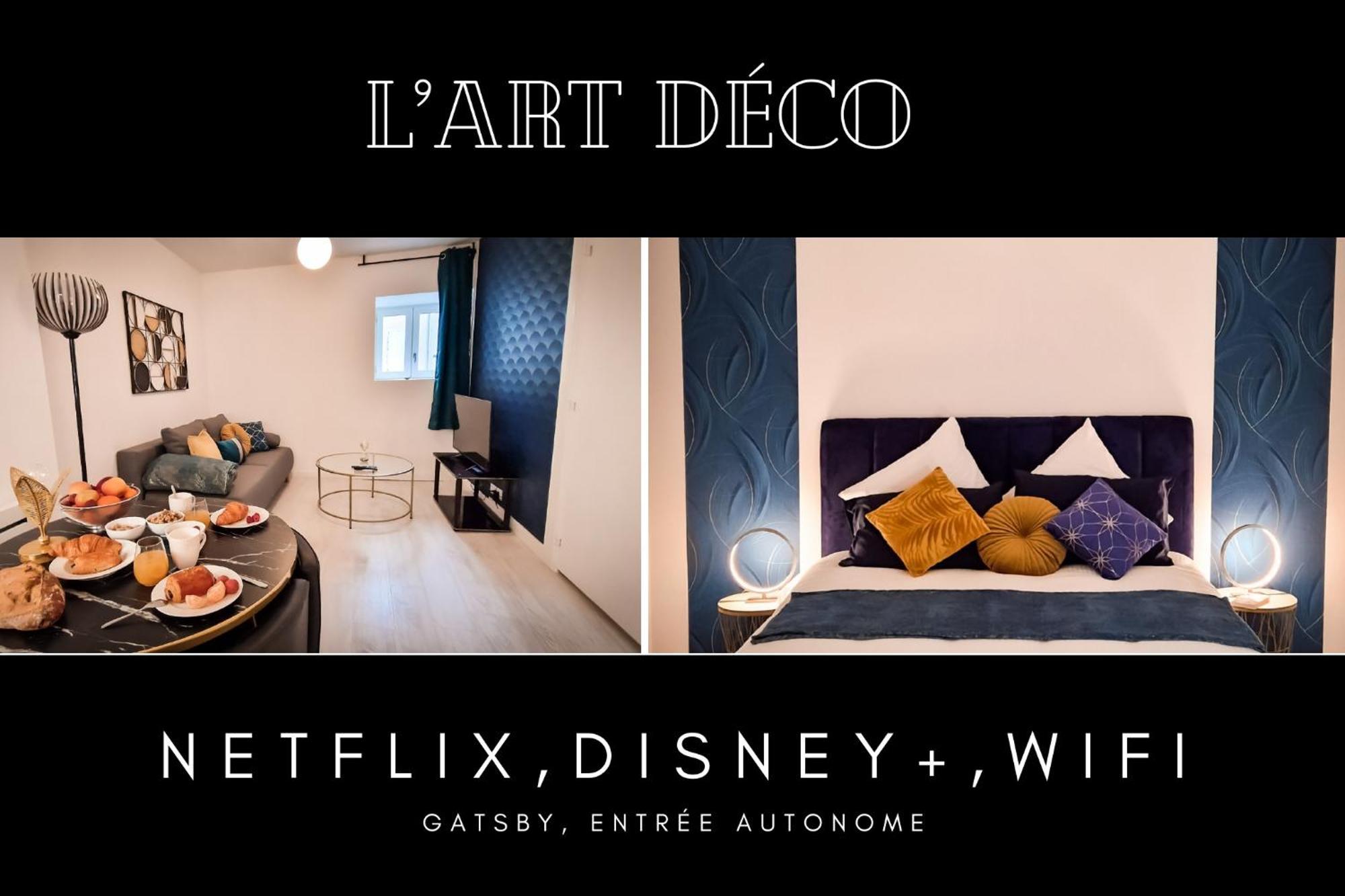 L'Art Deco 3 Etoiles Wifi, Netflix, Disney, Coeur De Bastide Villefranche-de-Rouergue Εξωτερικό φωτογραφία
